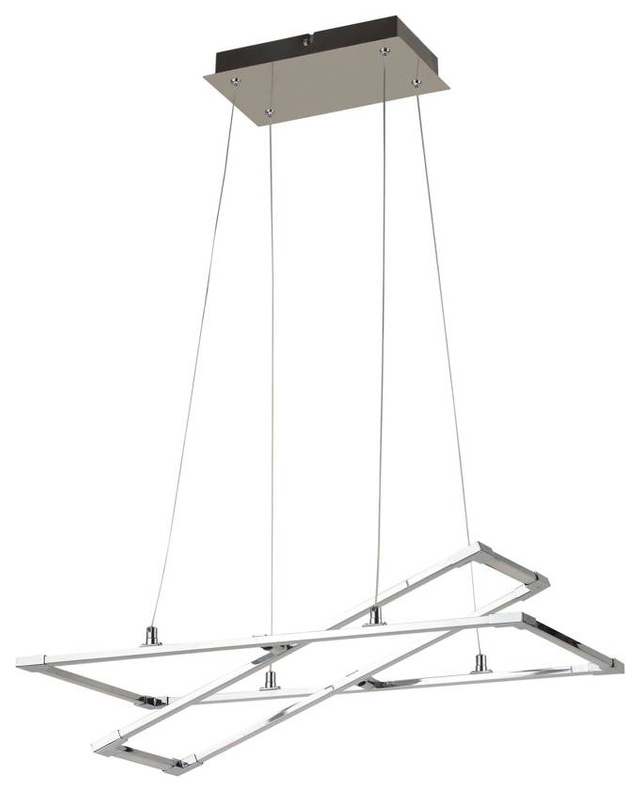 LAMPA SUFITOWA WISZĄCA APETI KSEROS LED SREBRNO SZARY 4000K