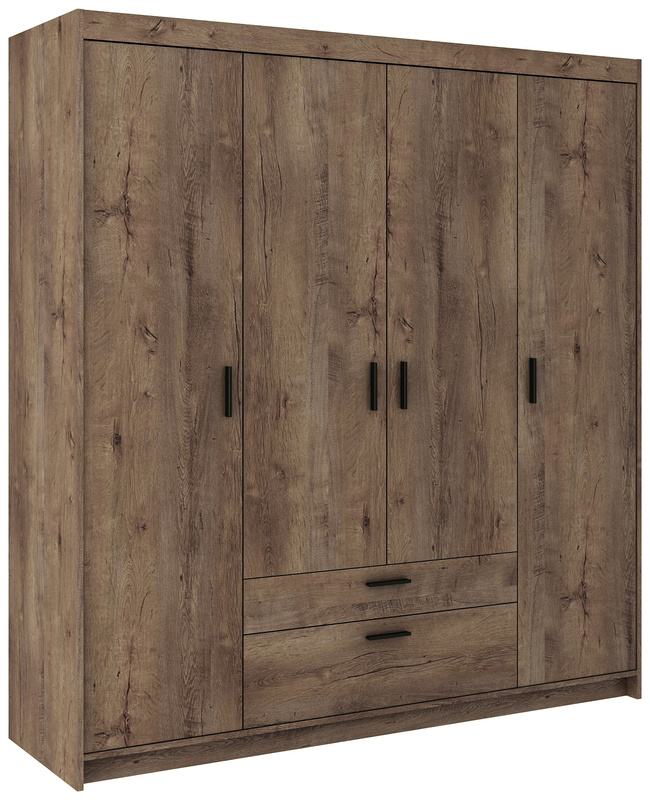 Szafa modułowa 176 cm do przedpokoju z szufladami dąb lefkas KUBA