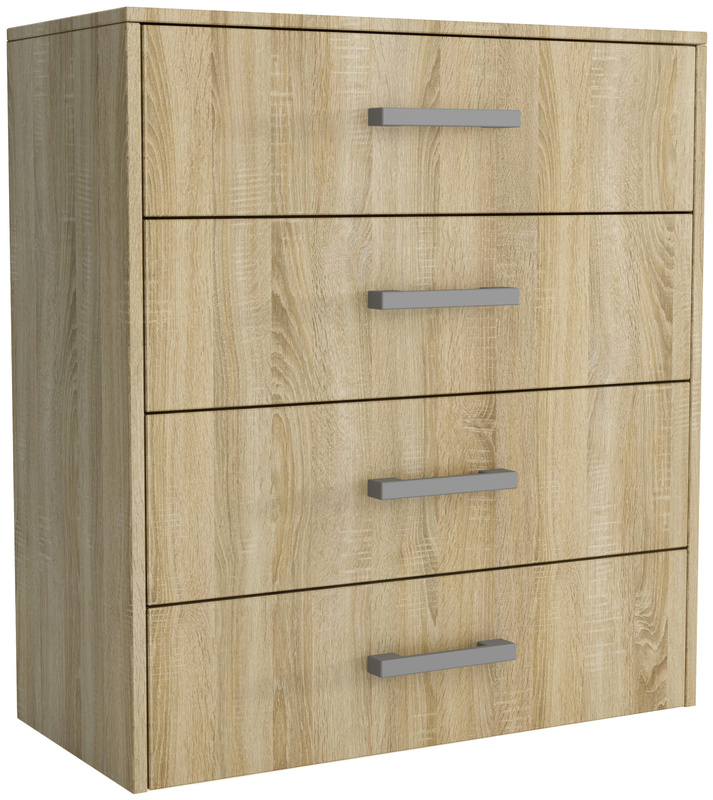 Nowoczesna komoda z szufladami do salonu 75 cm dąb sonoma SAVONA