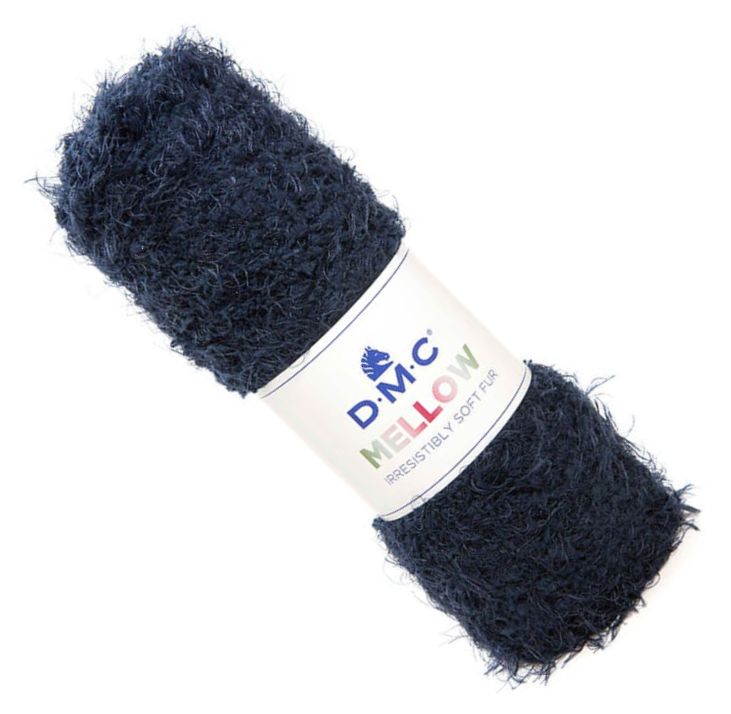 włóczka DMC Mellow 100gr. kol. 010 granatowa