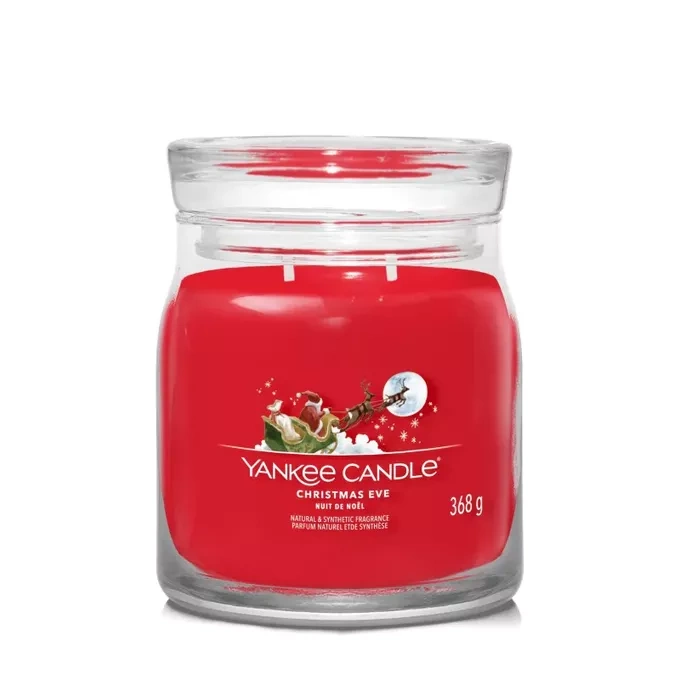 Yankee Candle Signature – Świeca średnia Christmas Eve, 368 g