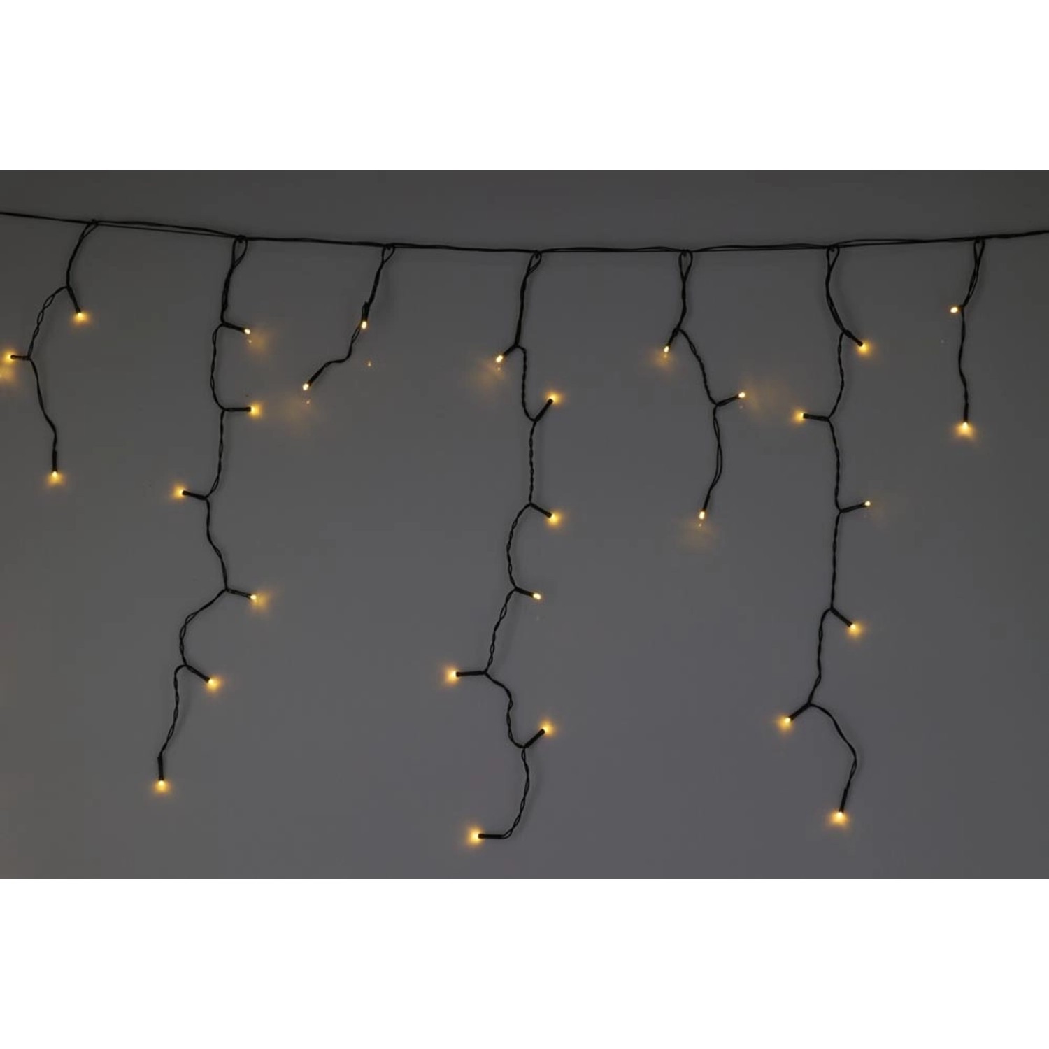 Kurtyna solarna 240 LED ciepły biały