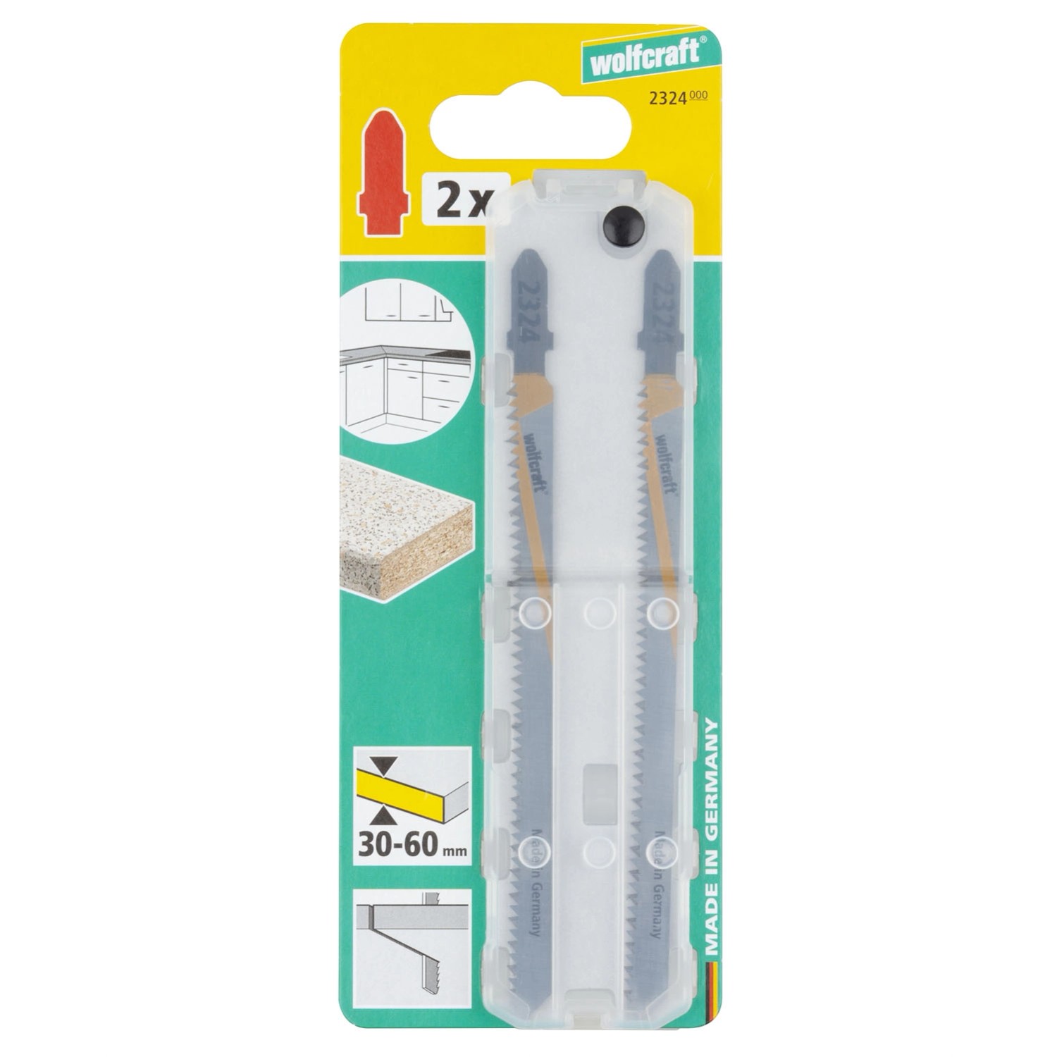 Wolfcraft Brzeszczoty do wyrzynarki HCS do blatów kuchennych - 2 szt.