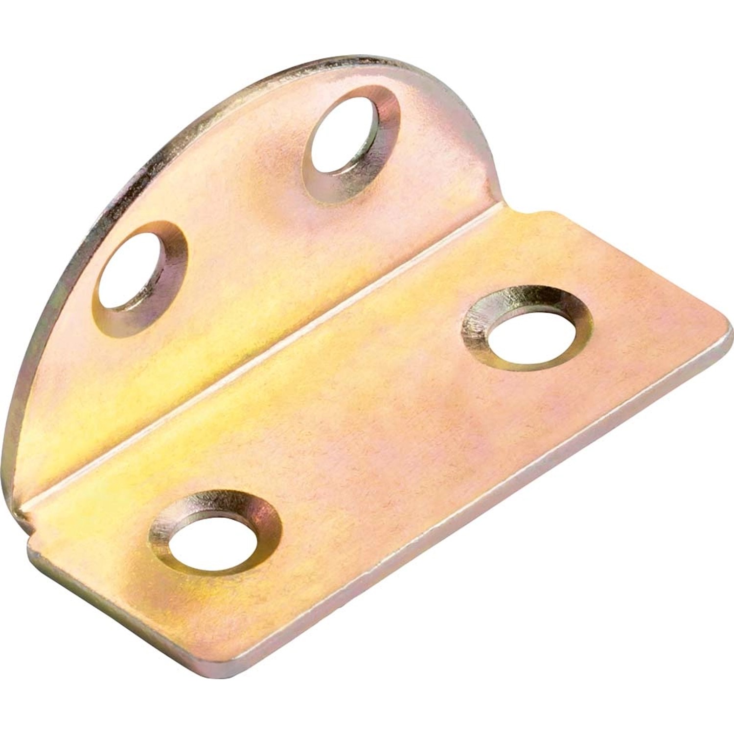 Kątownik do płyt wiórowych 40 mm x 19 mm ocynkowany na żółto