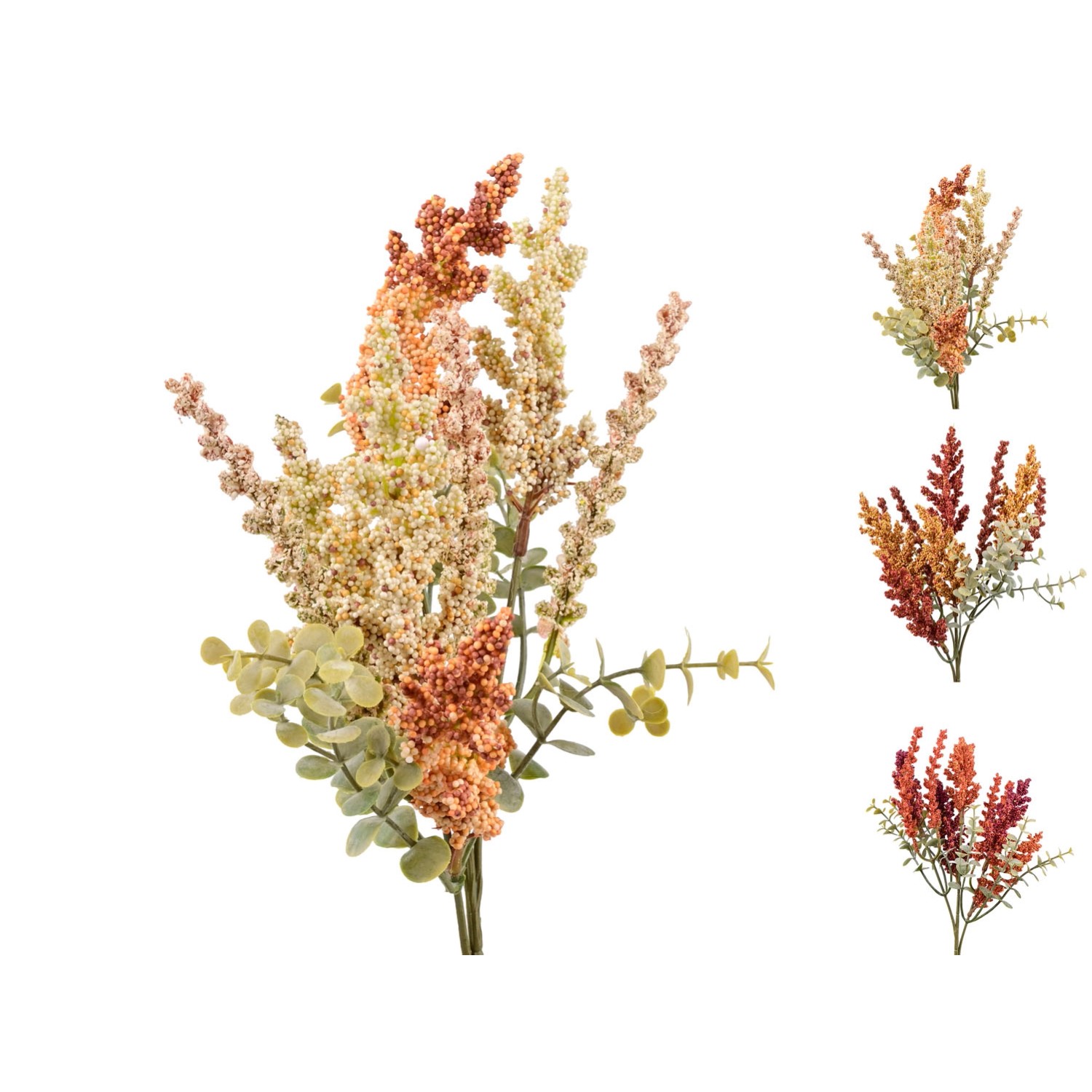 Gałązka ozdobna sztuczna, mix kolorów - dł. 33 cm