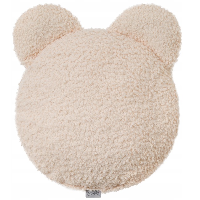 Poduszka ozdobna duża MIŚ boucle śmietanka BR