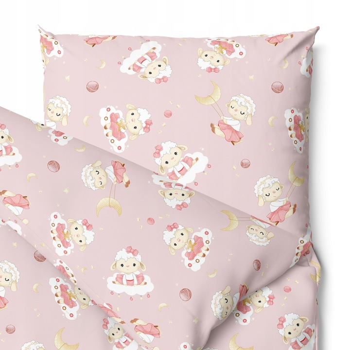 Pościel bawełniana Owieczki 100x135 cm Wyprzedaż