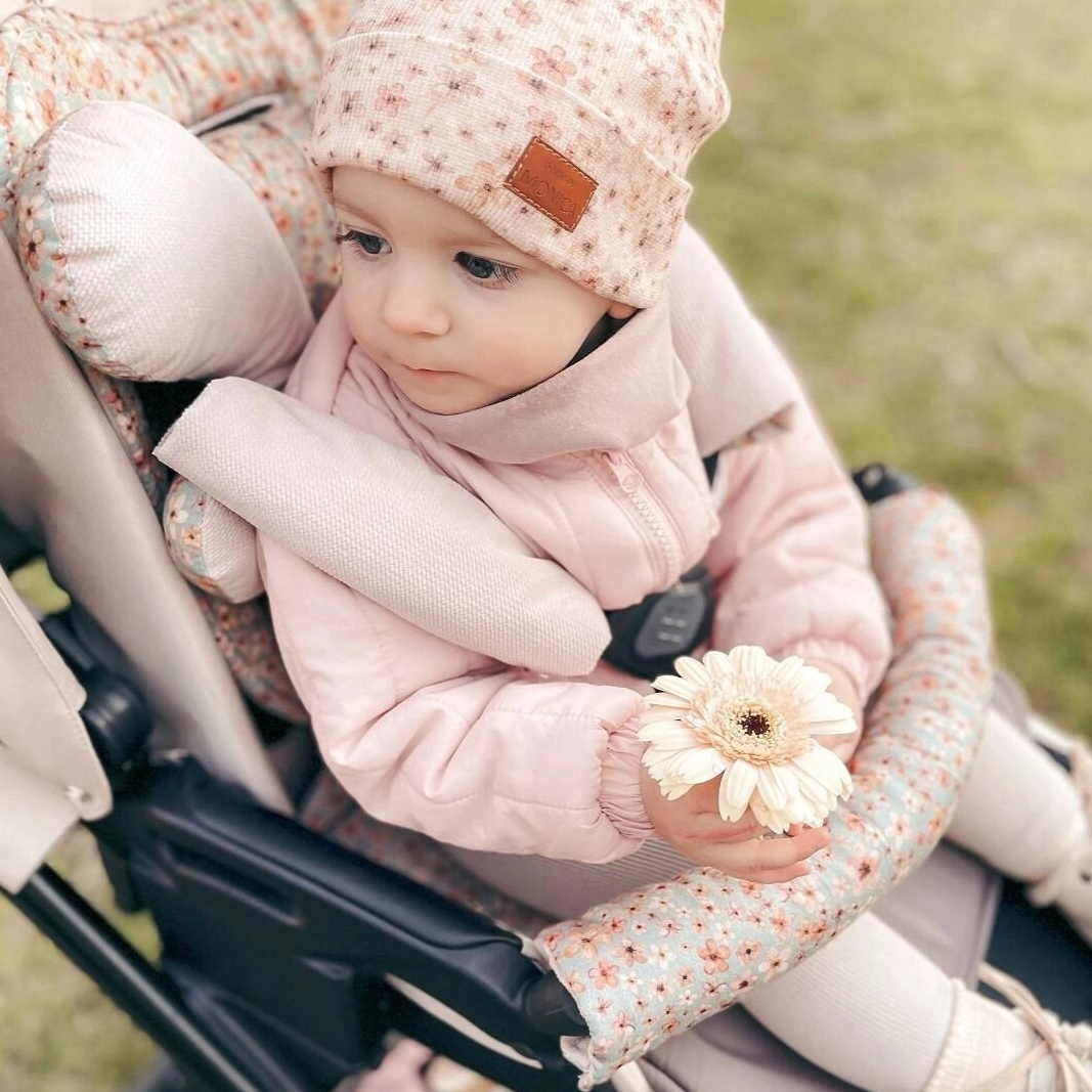 Wkładka do wózka + poduszka motylek + ochraniacze Spring Meadow IF