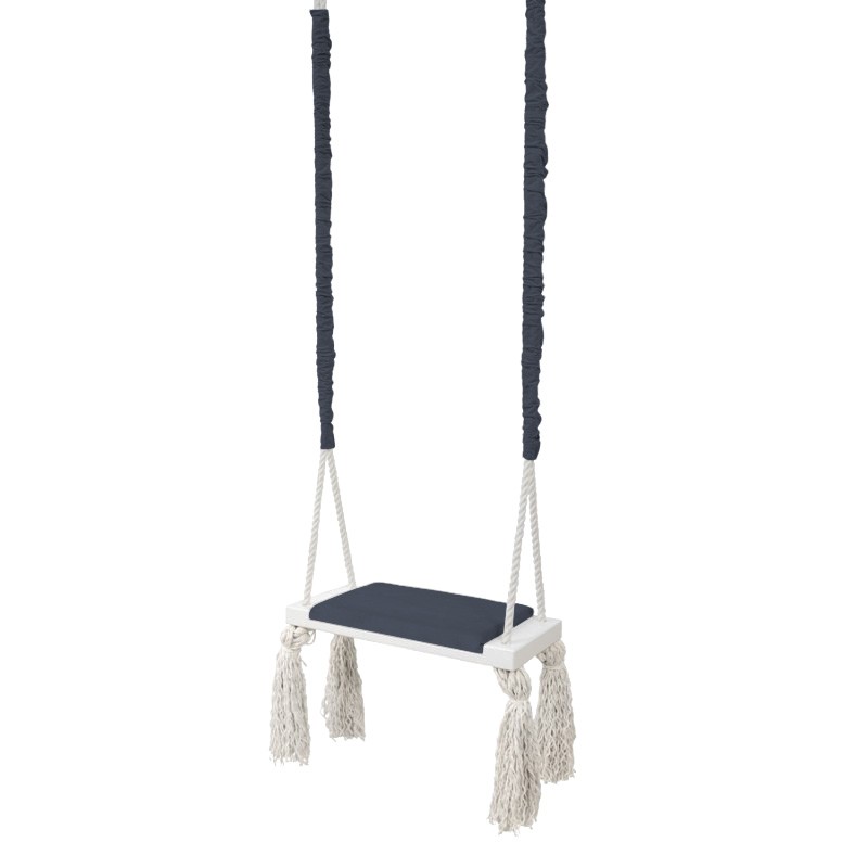 Huśtawka wisząca na linach ciemny szary BR