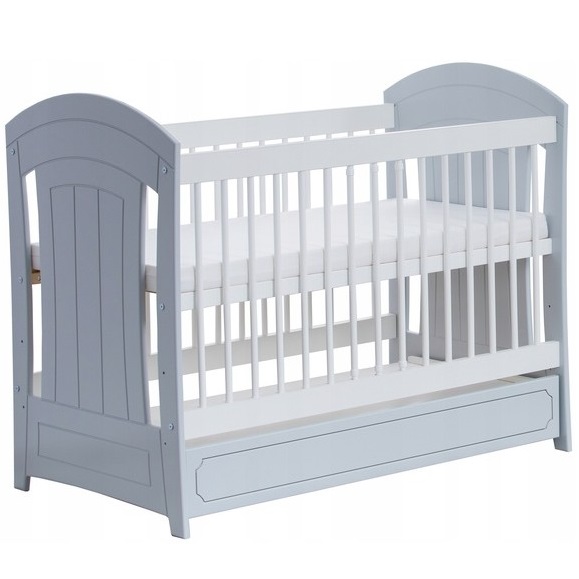 Łóżeczko tapczanik GUCIO z szufladą - 3 kolory do wyboru BR - Biały