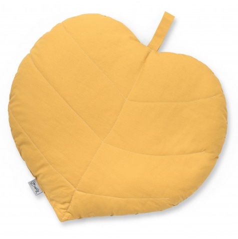 Poduszka liść musztarda BR