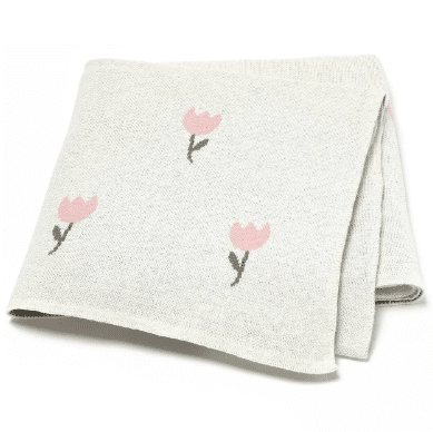 Kocyk Kwiatuszki 100x75 cm NS