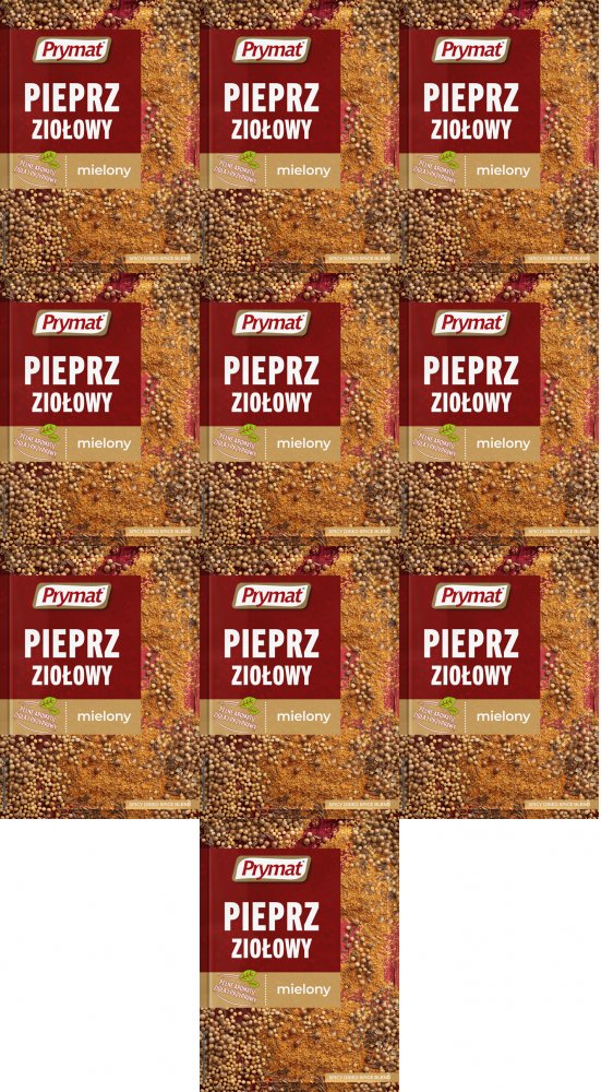 10x Pieprz ziołowy mielony Prymat, 20g