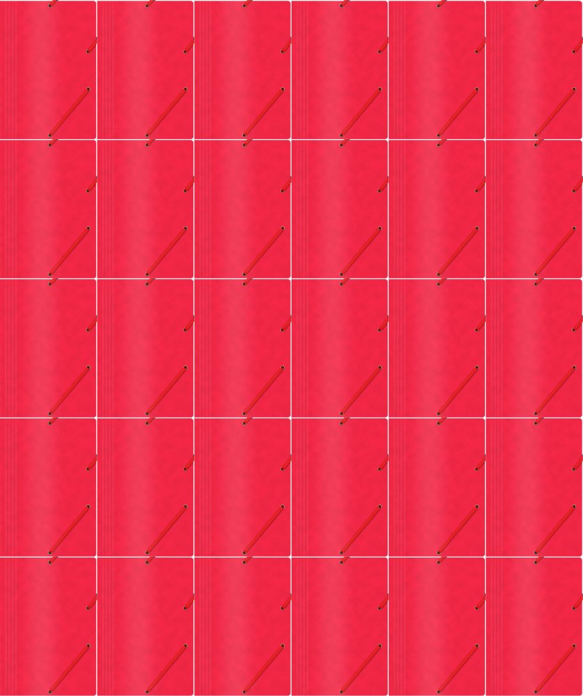 50x Teczka z gumką Office Products, A4, 390g/m2, preszpanowa, czerwony