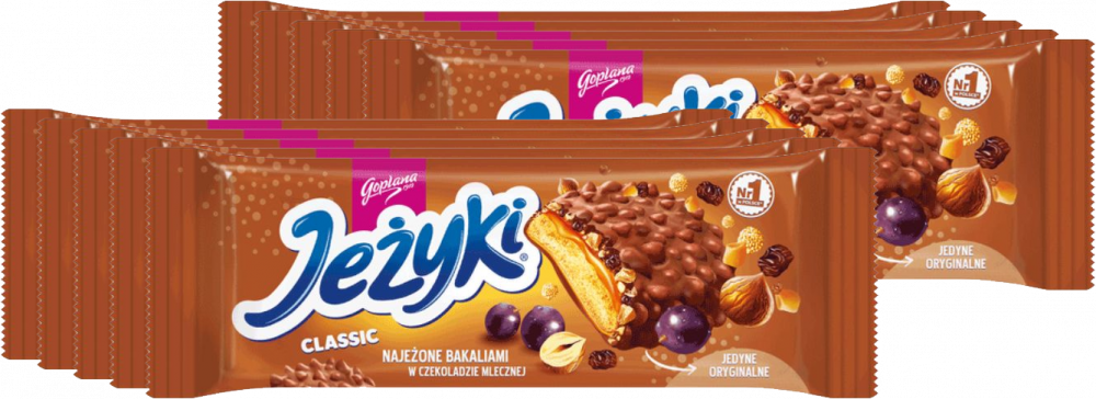 10x Ciastka Jeżyki, klasyczny, 140g