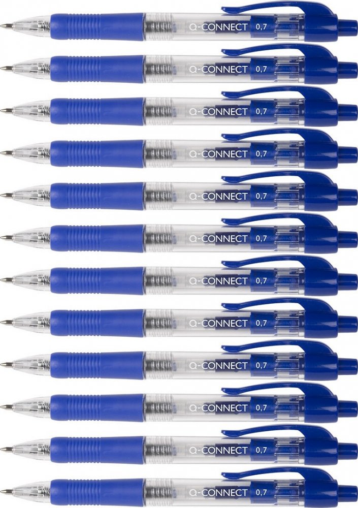 20x Długopis automatyczny Q-Connect, 1mm, niebieski