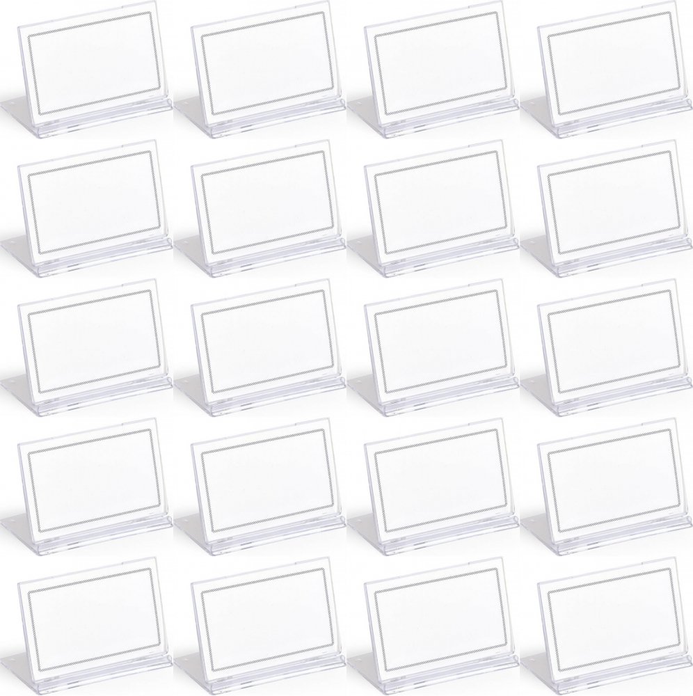 20x Stojak na wizytówki Argo, SRD516, 80x57mm, transparentny