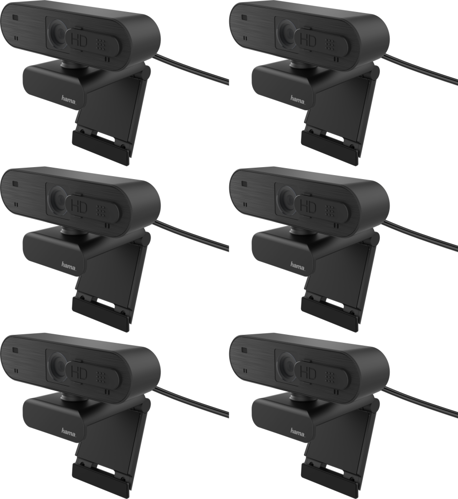 6x Kamera internetowa Hama C-600 Pro, Full HD + autofocus, czarny
