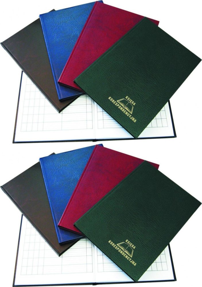 2x Księga korespondencyjna Warta, A4, 300 kart, mix kolorów