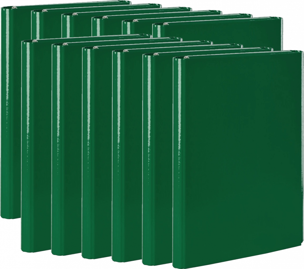12x Teczka na rzep VauPe, skrzydłowa, A4, 40mm, zielony