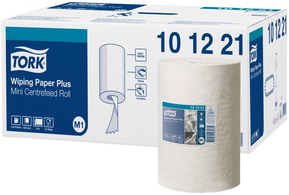 Czyściwo papierowe Tork 101221, do średnich zabrudzeń, M2, 2-warstwowe, 75m, 1 rolka, biały