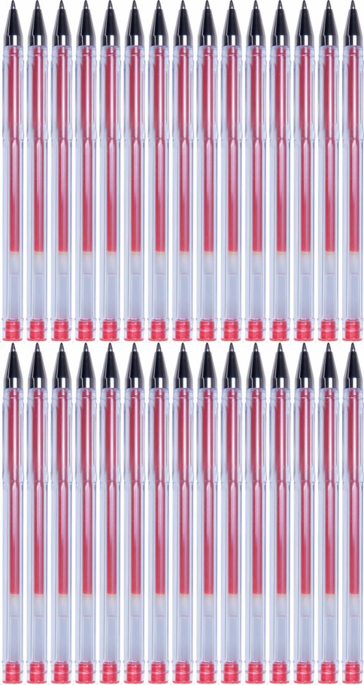 50x Długopis żelowy Office Products Classic, 0.5mm, czerwony