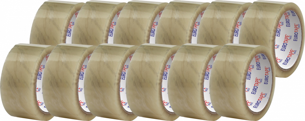 12x Taśma pakowa Dalpo, cicha, akrylowa, 48mmx54m, bezbarwny