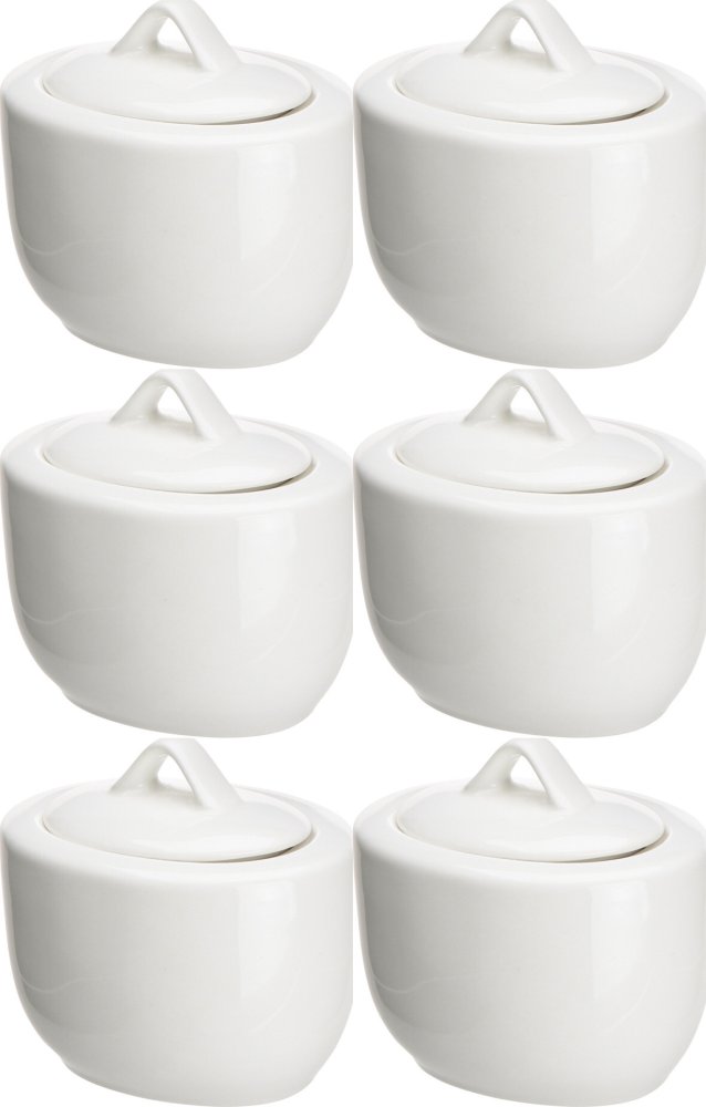 6x Cukiernica porcelanowa Altom Design Regular, 300ml, kremowy