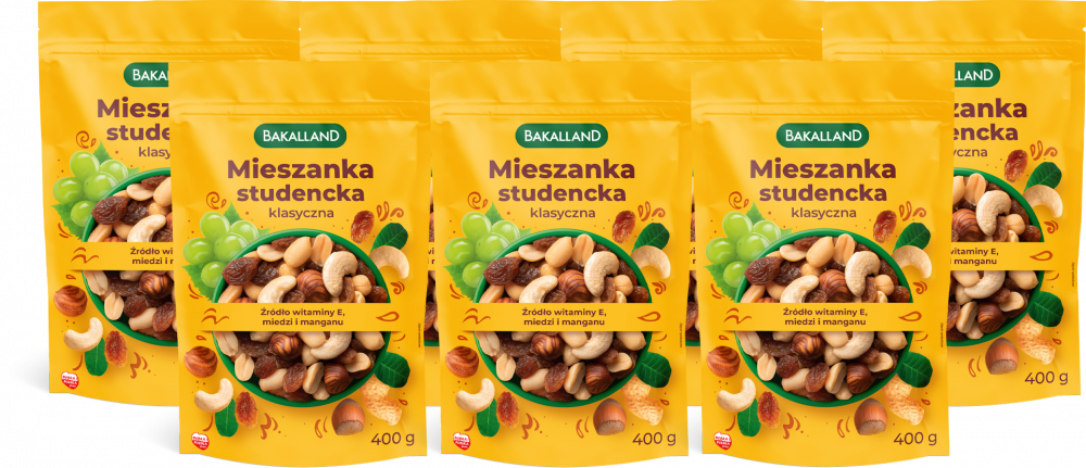 7x Mieszanka studencka klasyczna Bakalland, 400g