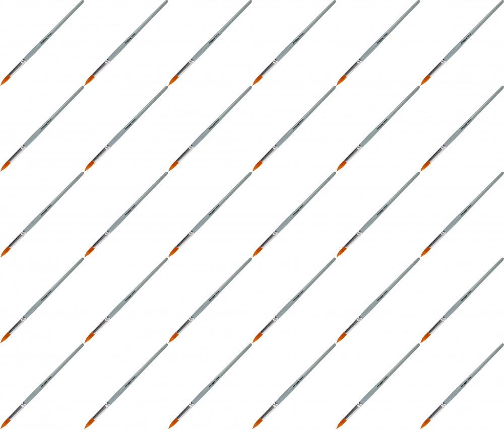 42x Pędzel Happy Color hobby, nr 10, syntetyk, okrągły, 1 sztuka