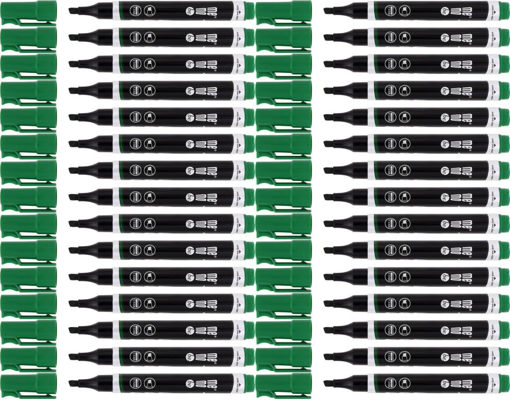 50x Marker permanentny MemoBe, ścięta, zielony