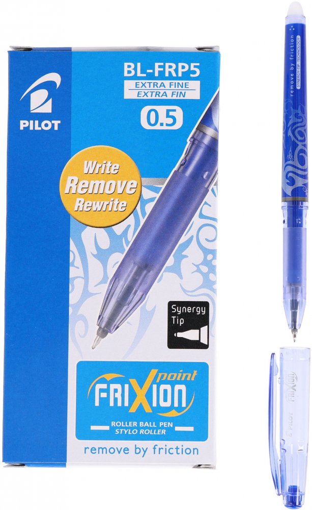 12x Cienkopis wymazywalny Pilot, Frixion Point, 0.5mm, niebieski