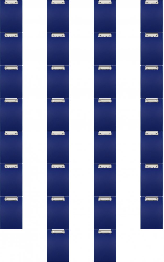 100x Clipboard Biurfol, A5 granatowy