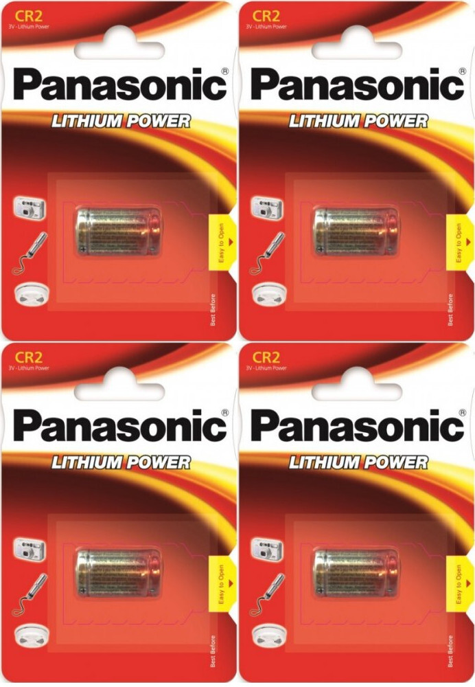 4x Bateria litowa Panasonic, CR2, 3V, 1 sztuka