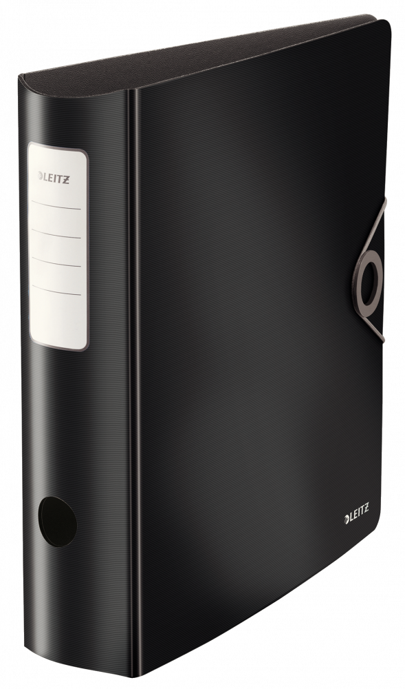 Segregator A4 Leitz Solid Active, PP, 82mm, do 500 kartek, czarny