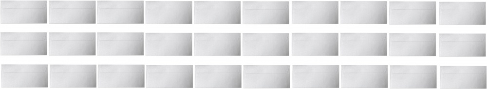 3x koperta ozdobna Galeria Papieru Millenium, DL, 120g/m2, 10 sztuk, biały