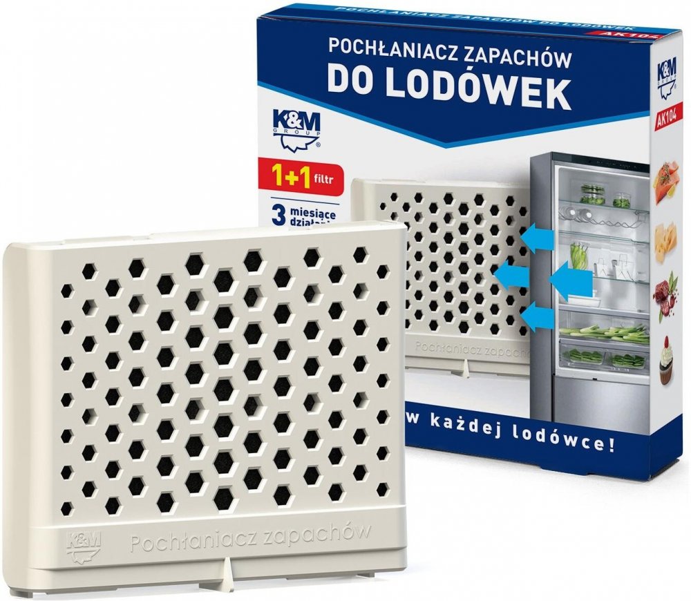 Pochłaniacz zapachów do lodówek K&M, AK104, 1 sztuka