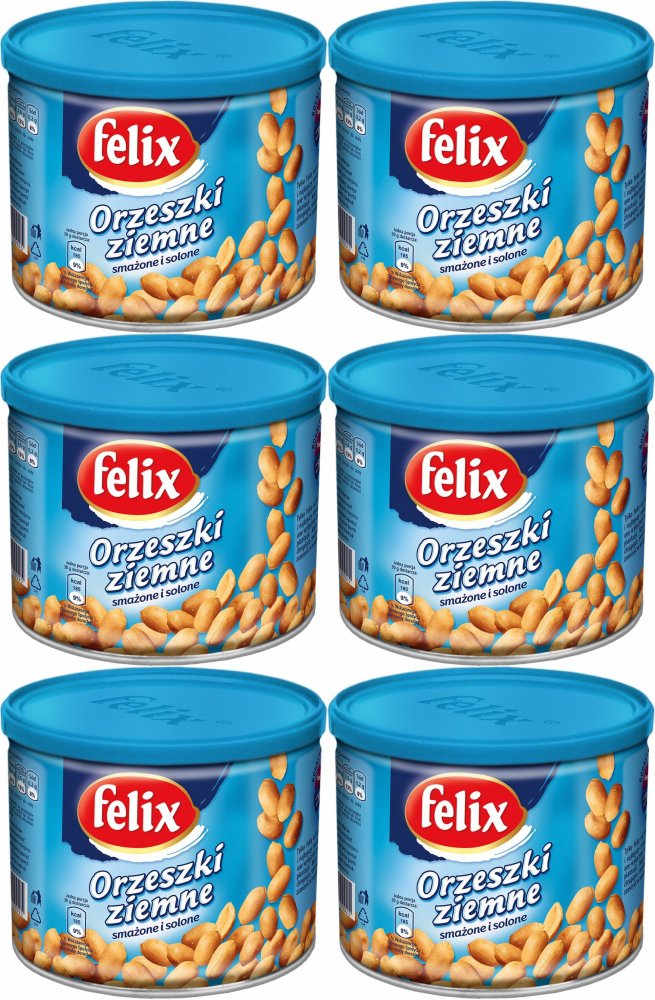 6x Orzeszki ziemne solone Felix, 140g