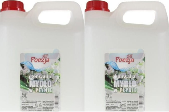2x Mydło w płynie Poezja, konwaliowy, zapas, 5l