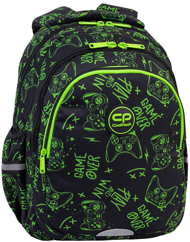 Plecak szkolny CoolPack Jerry Game Night, dwukomorowy, 21l, 39x28x15cm