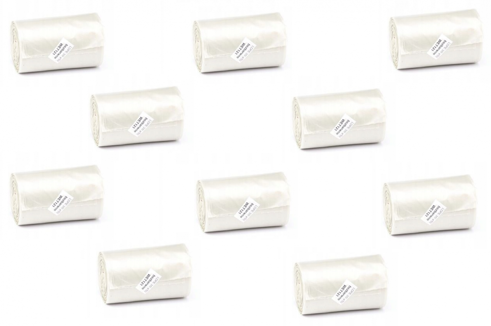 10x Worki na śmieci Merida economy plus, na odpady zmieszane, 35l, 50 sztuk, bezbarwny