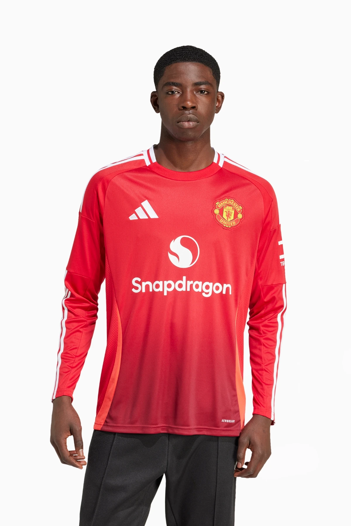 Koszulka z długim rękawem adidas Manchester United 24/25 Domowa Replica - Czerwony