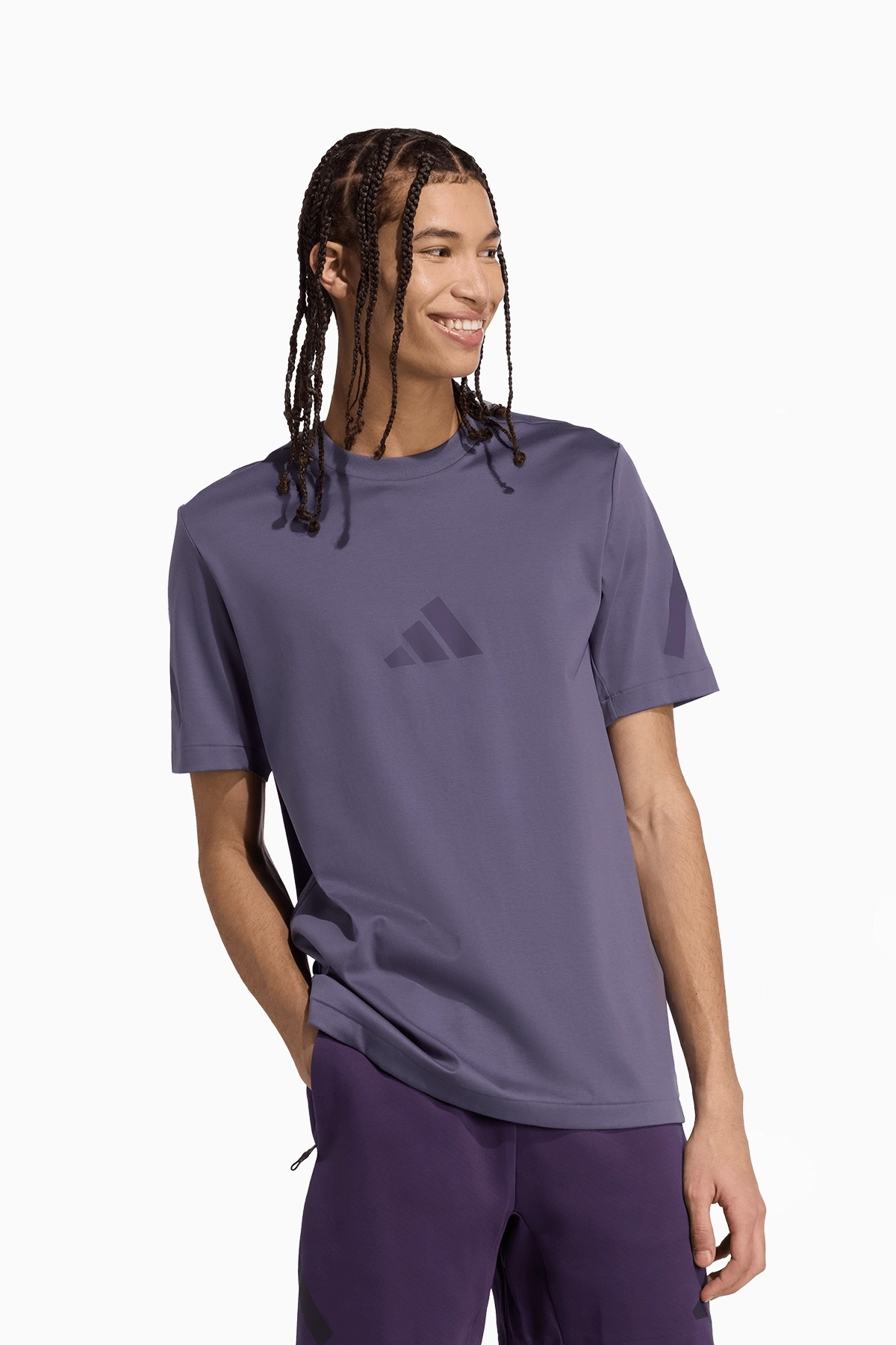 Koszulka adidas Z.N.E. Tee - Fioletowy