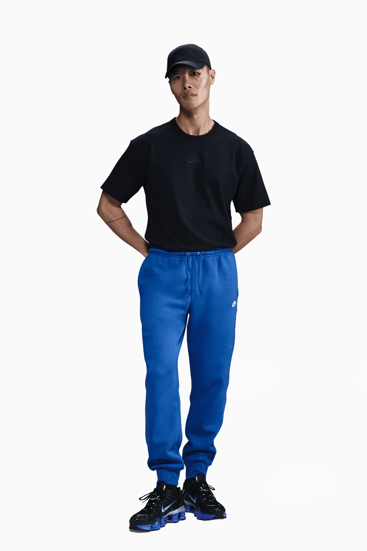 Spodnie Nike Club - Niebieski