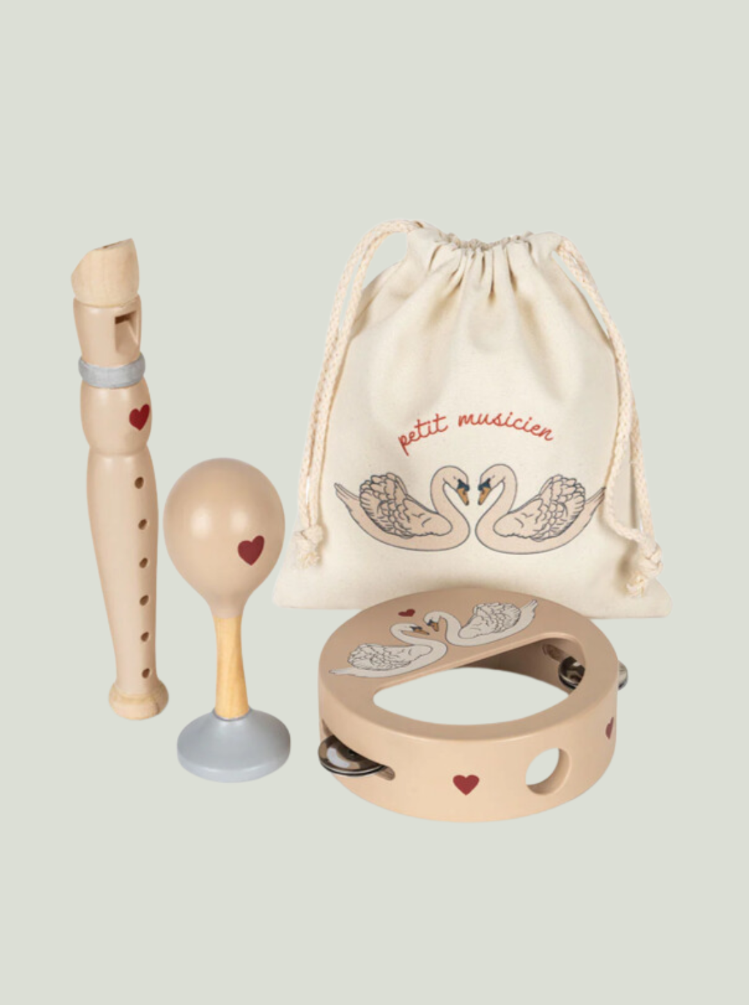 DREWNIANY ZESTAW MUZYCZNY SWAN Konges Sløjd