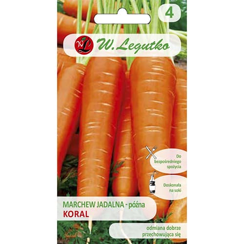 1 szt, Möhre Koral - Samen: Ilość w opakowaniu: 5 g