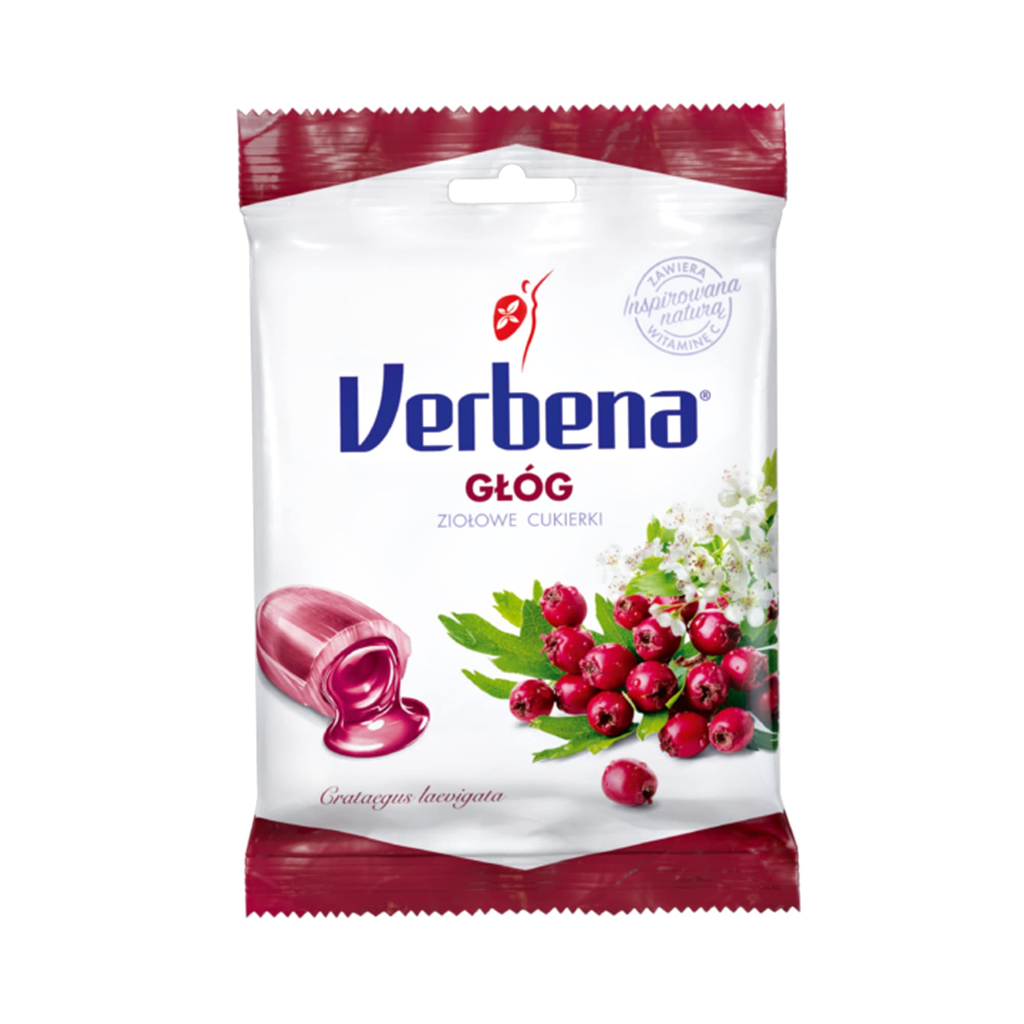 Verbena głóg, cukierki ziołowe z witaminą c, 60 g