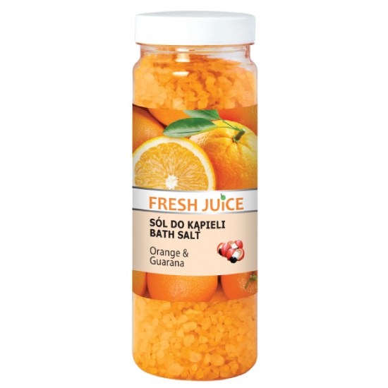 Fresh juice - sól do kąpieli orange and guarana, 700 g (data ważności: 21.02.2026)