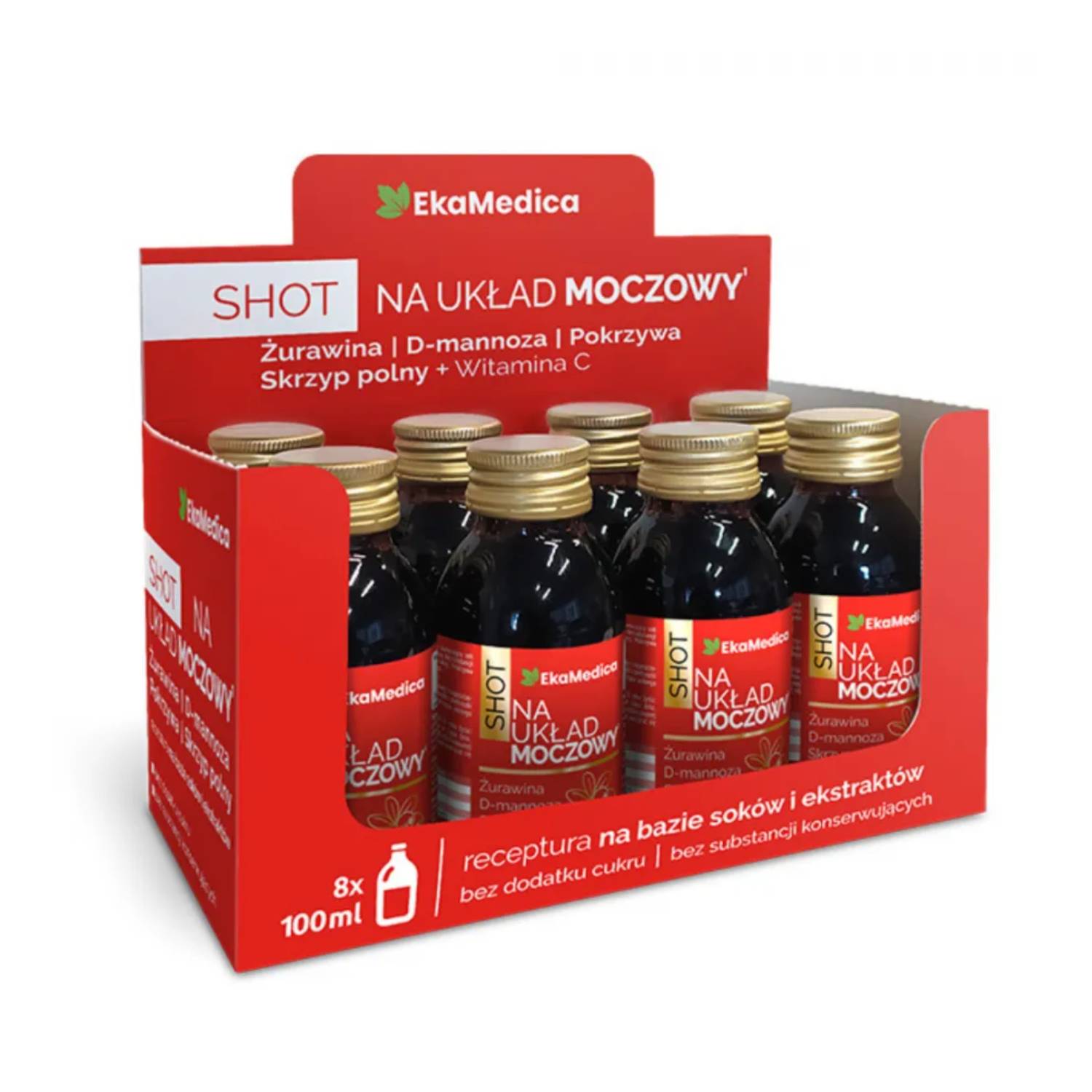 Ekamedica, shot na układ moczowy, 8 x 100 ml