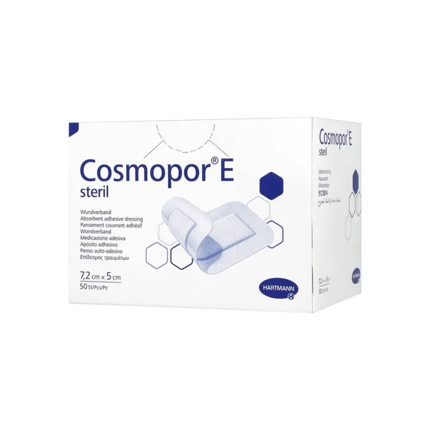 Cosmopor - plastry opatrunkowe jałowe, 7,2 cm x 5 cm, 50 sztuk